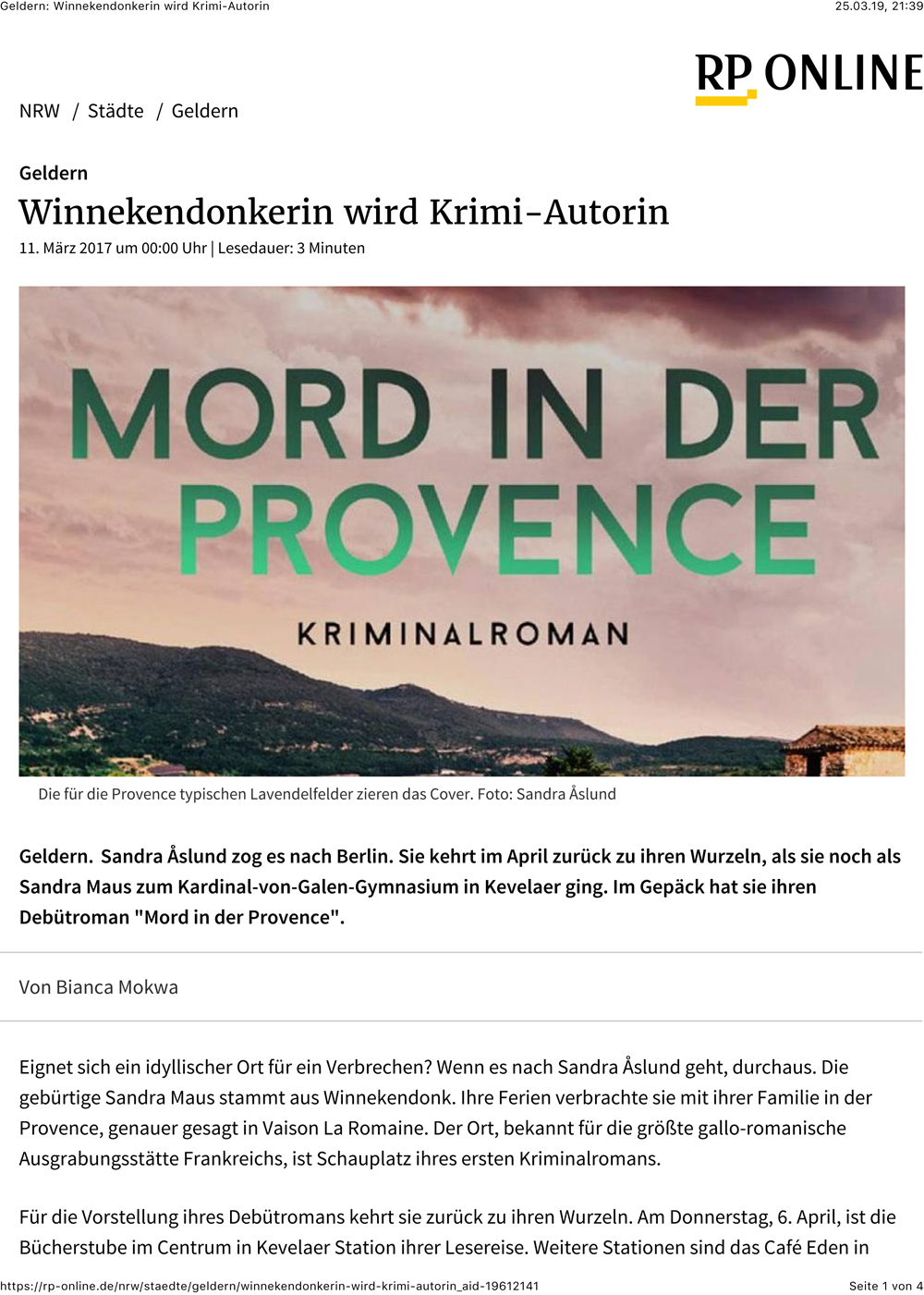 Geldern: Winnekendonkerin wird Krimi-Autorin